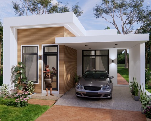 23x46 feet small house plan - 23x46,